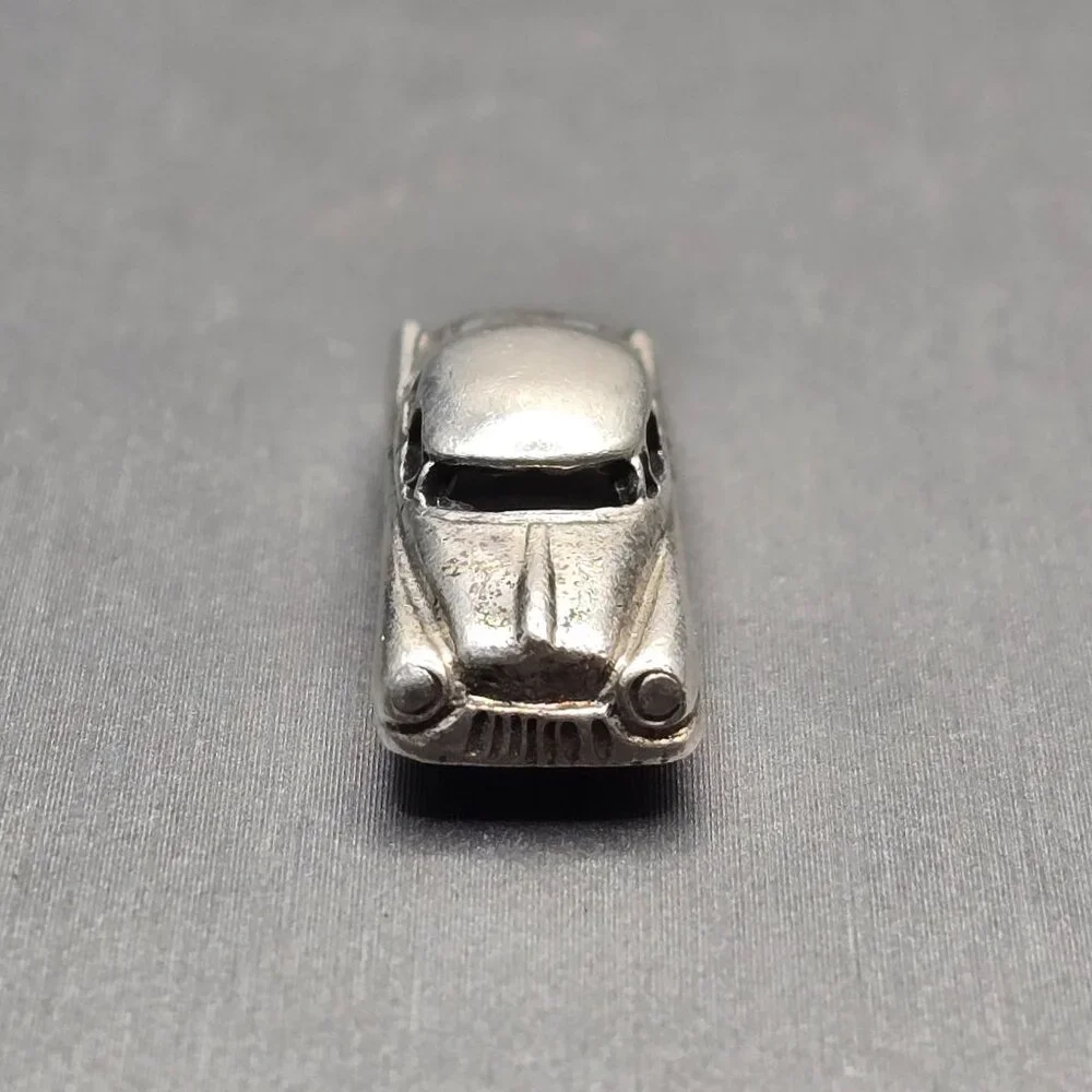 VTG Danecraft Sterling Silver Car Charm 1 1/8" Figural Automobile Pendant 50s - Picture 2 of 9